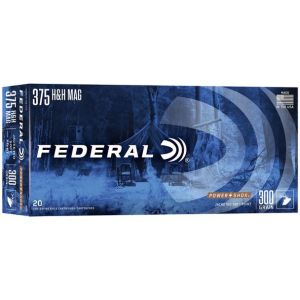 Federal Power-Shok Rifle Ammunition: 375 H&H Magnum, 300 gr, JSP, 2530 fps, Model 375B