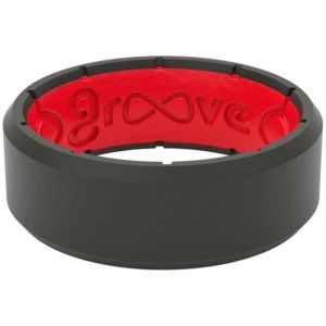 Groove Life Groove Ring, Edge Black & Red