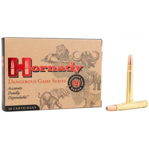 Hornady Dangerous Game Ammunition - 375 H&H Mag, 300 gr, DGX Bonded, 2530 fps, Model 82334