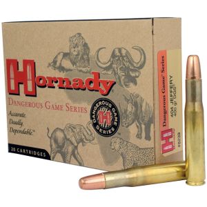 Hornady Dangerous Game Ammunition - 404 Jeffery, 400 gr, DGS, 2300 fps, Model 8239