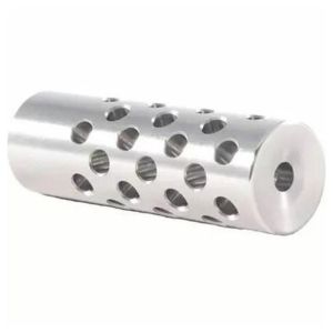 Keeno Arms #3 Shrewd Muzzle Brake - 22 Cal, 5/8x24, Stainless