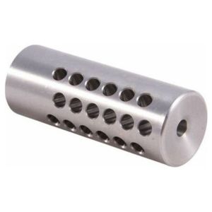 Keeno Arms Shrewd Varmint Muzzle Brake, 22 Cal, 9/16x24, Stainless