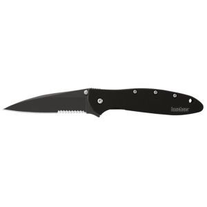 Kershaw Leek - Black, Serrated Knife, Model 1660CKTST