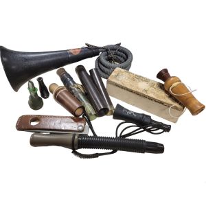 Assorted Hunting Calls and Gerber Knife Sharpener, Lot #60230