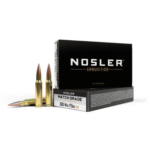 Nosler Match Grade Ammunition - 308 Win, 175 gr, RDF, 2650 fps, Model 60132