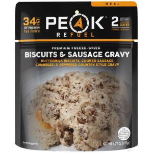 Peak Refuel Premium Freeze-Dried Biscuits & Sausage Gravy Meal