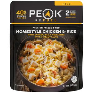 Peak Refuel Premium Freeze-Dried Homestyle Chicken & Rice Meal