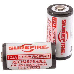 SureFire SFLFP123 Lithium Iron Phosphate Rechargeable Batteries