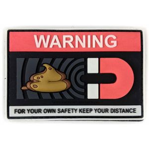 Tactical Innovations Canada Warning Sh*t Magnet Glow In The Dark PVC Morale Patch