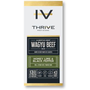 Thrive Provisions Wagyu Beef Bar - Honey, Lime, and Black Pepper