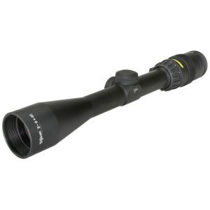 Trijicon AccuPoint 3-9x40 SFP Riflescope - MIL-Dot Crosshair w/ Amber Dot, Tritium / Fiber Optics Illuminated