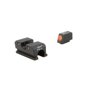 Trijicon HD Night Sights - Walther P99, PPQ, PPQ M2, Front: Orange Outline / Green Tritium, Rear: Black Outline / Green Tritium