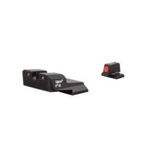 Trijicon HD XR Night Sights - S&W M&P / SD9 / SD40, Front: Orange Outline / Green Tritium, Rear: Black Outline / Green Tritium