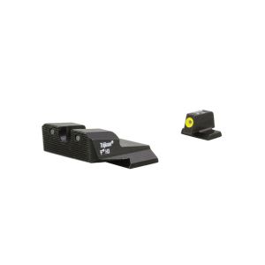 Trijicon HD XR Night Sights - S&W M&P / SD9 / SD40, Front: Yellow Outline / Green Tritium, Rear: Black Outline / Green Tritium