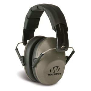 Walker's Low Profile Folding Passive Earmuffs - Flat Dark Earth