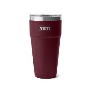 YETI Rambler Stackable Cup with Magslider Lid, 887 mL: Wild Vine Red