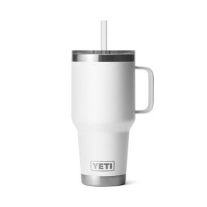 YETI Rambler Straw Mug with Straw Lid, 1 L: White