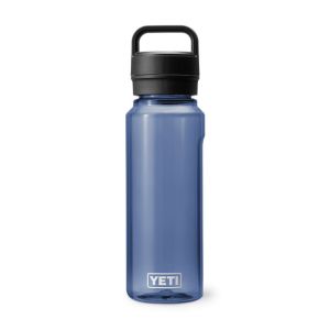 YETI Yonder Water Bottle with Yonder Chug Cap, 1 L: Navy