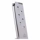 Mec-Gar Magazine for 1911 Full-Size - 45 ACP, 7-Rounds, Nickel, Metal Floorplate