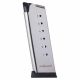 Mec-Gar Magazine for 1911 Officer / Compact - 45 ACP, 7-Rounds, Nickel, Polymer Floorplate