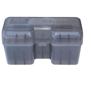 AMMOBOX 22RND FLIPTOP 338 WSM 45-70 450 MARLIN CLEARSMOKE