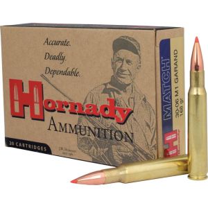Hornady Vintage Match 30-06 Sprg M1 Garand, 168 gr, ELD Match Ammunition