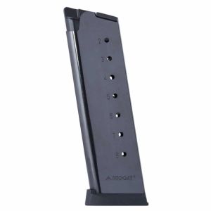 Mec-Gar Magazine for 1911 Full-Size - 45 ACP, 8-Rounds, Blued, Polymer Floorplate