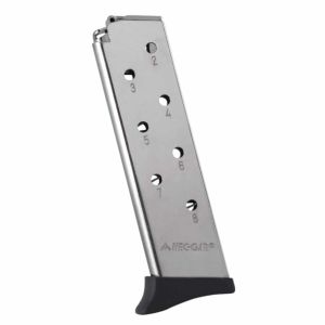 Mec-Gar Magazine for Bersa Thunder - 380 ACP, 8-Rounds, Nickel, Polymer Finger Rest Floorplate