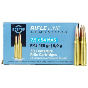 PPU (Prvi Partizan) Rifle Line 7.5x54 MAS, 139 gr, FMJ Ammunition