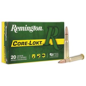 Remington Core-Lokt Ammunition: 30-40 Krag, 180 gr, PSP, 2430 fps, Model 28345